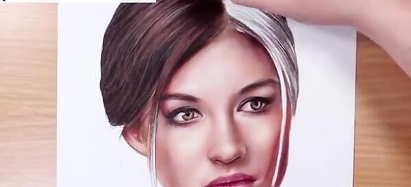 عکس طرح چهره برای نقاشی با مداد رنگی