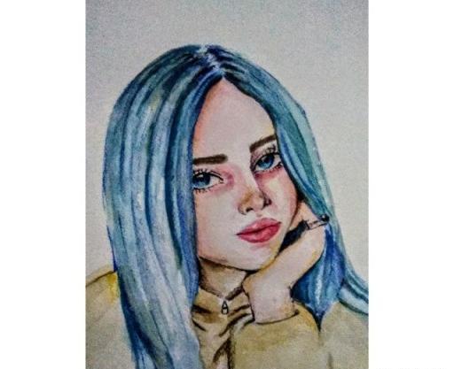 عکس نقاشی صورت دختر