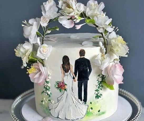 عکس نقاشی گل عروس