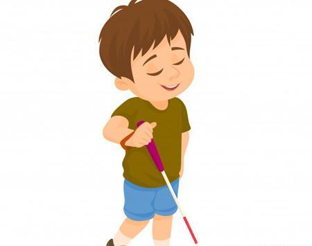 عکس کودک نابینا
