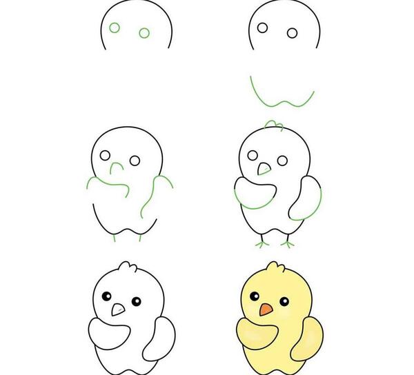 عکس نقاشی فانتزی جوجه