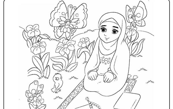 عکس طرح نقاشی کودکانه مذهبی