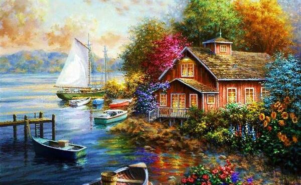 عکس نقاشی های زیبای طبیعت