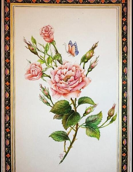 عکس طرح نقاشی ساده گل