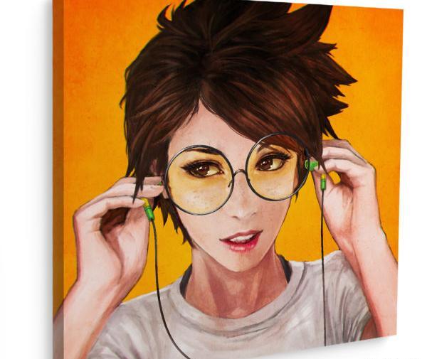 عکس طرح دختر برای نقاشی روی بوم