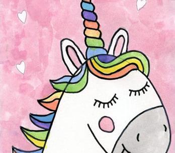 عکس طرح نقاشی ساده تک شاخ