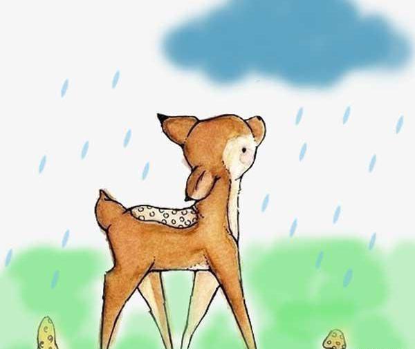 عکس نقاشی ساده آهو