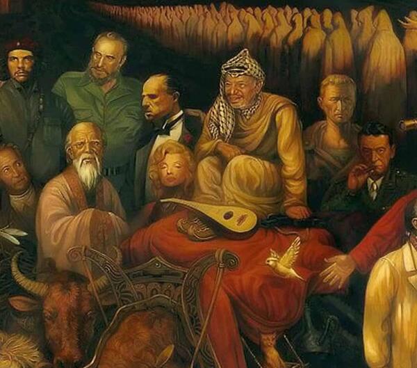عکس نقاشی شخصیت های معروف جهان