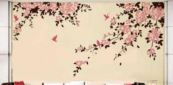 عکس طرح نقاشی فانتزی روی دیوار