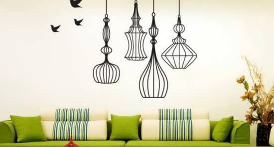 عکس طرح نقاشی فانتزی روی دیوار