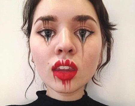 عکس نقاشی صورت ترسناک