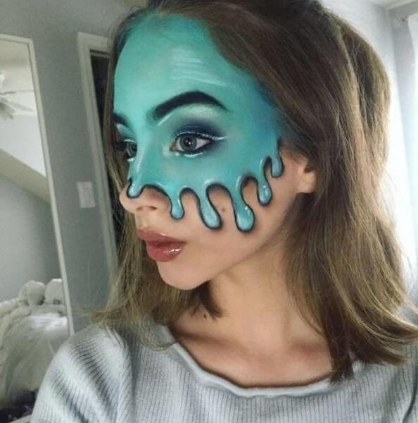 عکس نقاشی صورت ترسناک