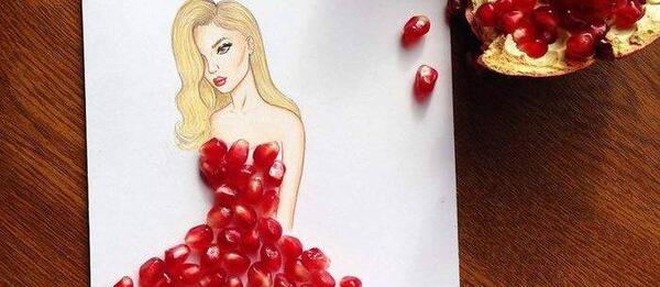 عکس نقاشی فانتزی میوه