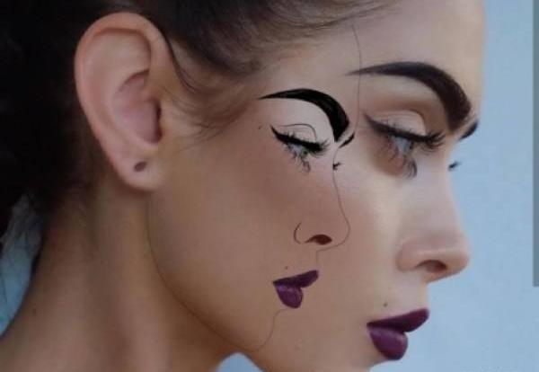 عکس نقاشی صورت لب