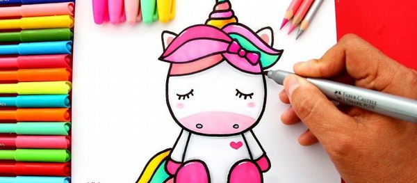 عکس نقاشی فانتزی تک شاخ