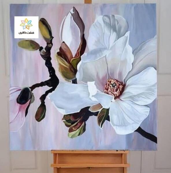 عکس نقاشی مدرن طرح گل