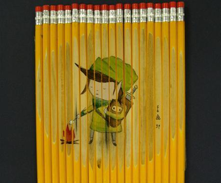 عکس نقاشی کودکانه مدرن با مداد رنگی