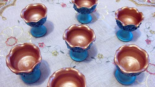 عکس مدل نقاشی روی سفال هفت سین