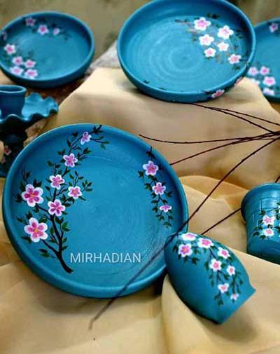 عکس مدل نقاشی روی سفال هفت سین