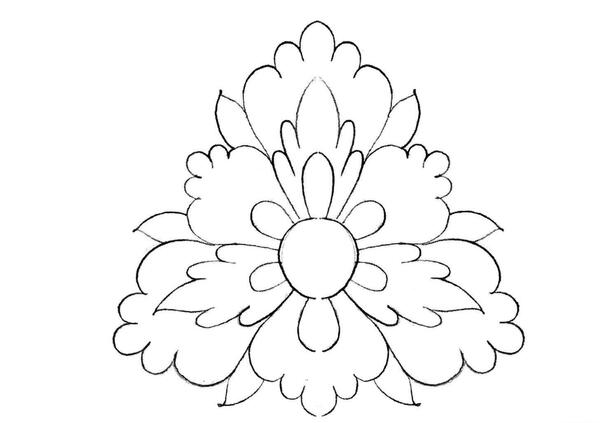 عکس نقاشی گل فرش