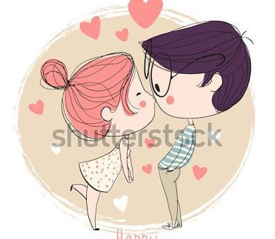 عکس طرح نقاشی عاشقانه فانتزی