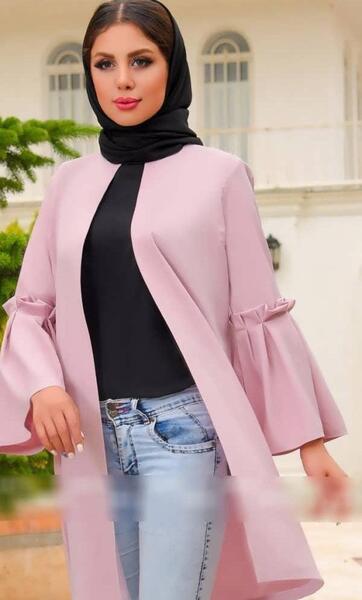 عکس مانتوهای صورتی
