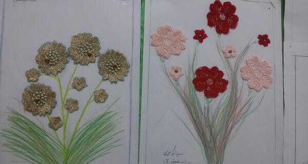 عکس نقاشی گل فرهنگ و هنر هشتم