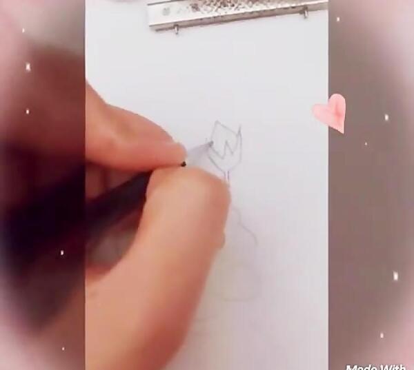 عکس نقاشی گل فرهنگ و هنر هشتم
