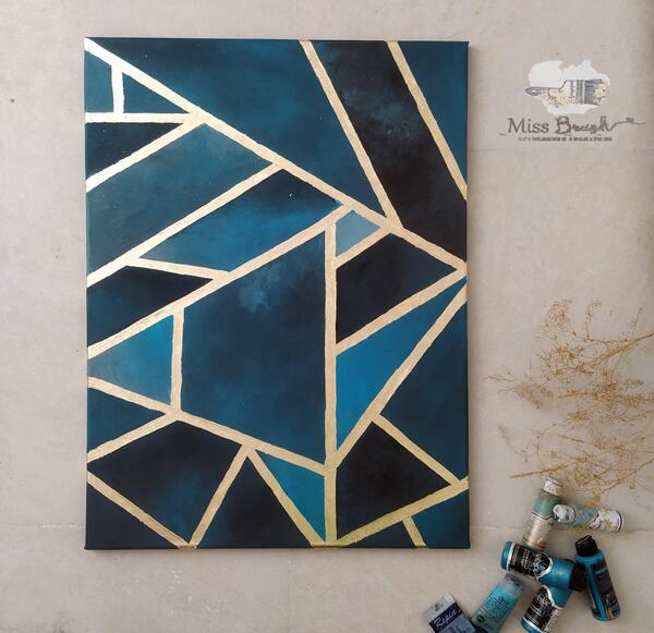 عکس نقاشی مدرن هندسی
