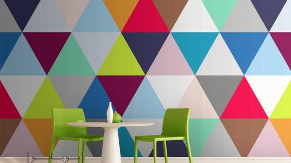 عکس نقاشی مدرن هندسی