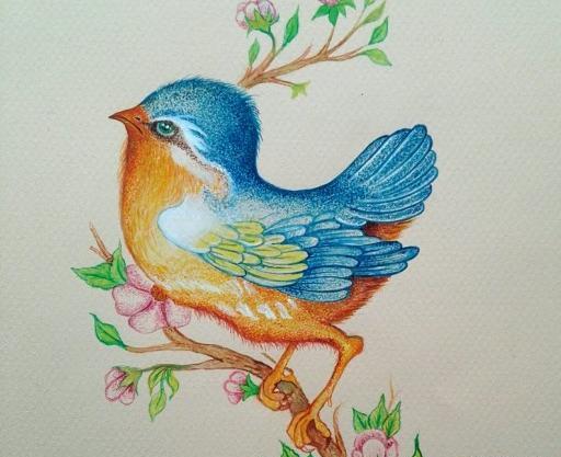 عکس نقاشی گل خیالی