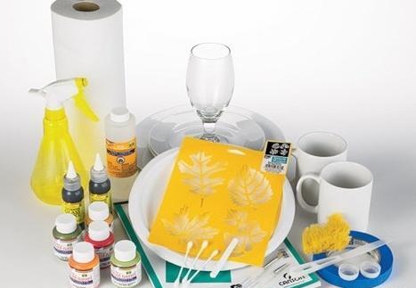 عکس طرح نقاشی ویترای روی ظروف