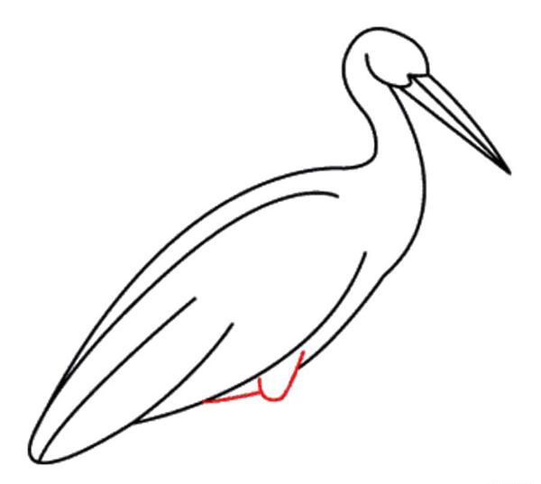 عکس نقاشی کودکانه لک لک