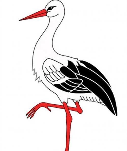 عکس نقاشی کودکانه لک لک