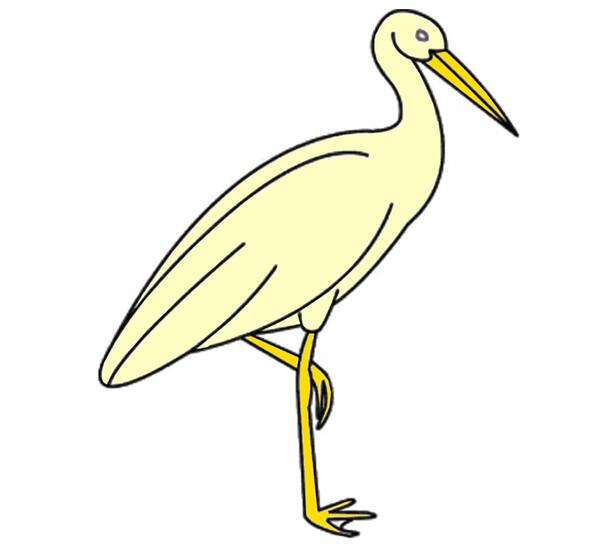 عکس نقاشی کودکانه لک لک