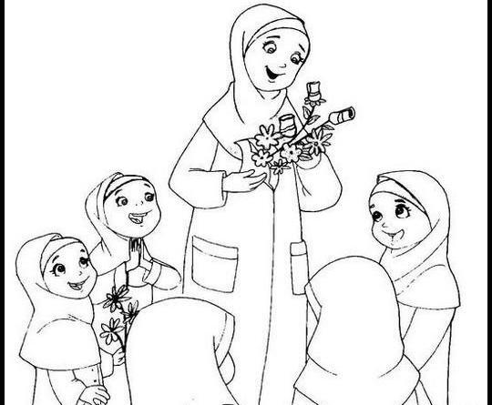 عکس نقاشی گل دادن به معلم