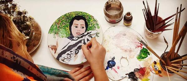 عکس نمونه طرح برای نقاشی روی سفال