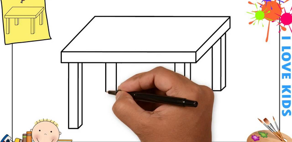 عکس نقاشی ساده صندلی
