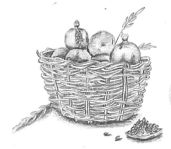 عکس نقاشی سیاه قلم از ظرف