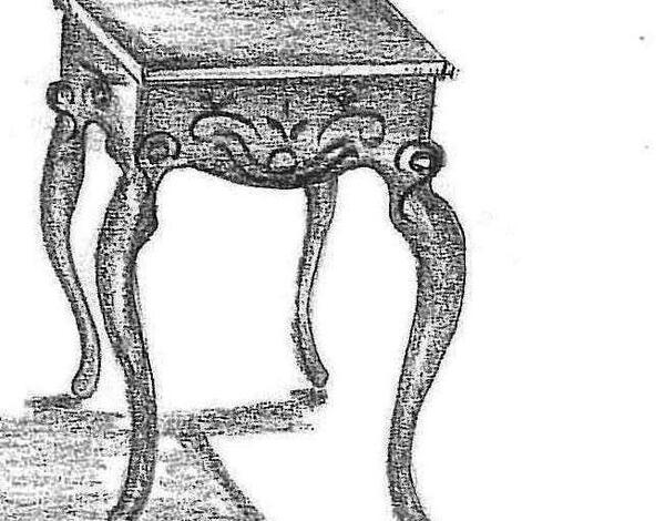 عکس نقاشی سیاه قلم صندلی