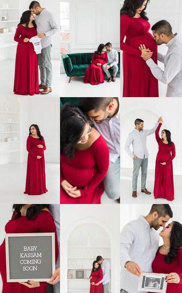 عکس آتلیه بارداری بدون لباس