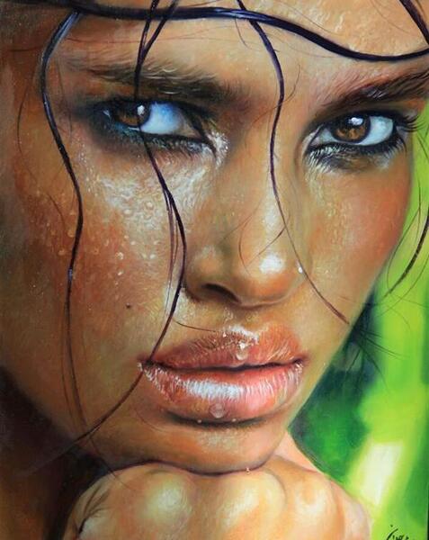 عکس نقاشی صورت طبیعی