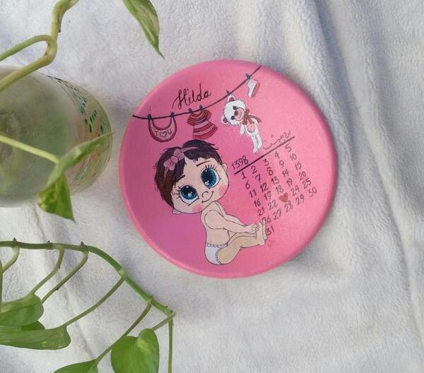 عکس طرح نقاشی روی سفال بچگانه