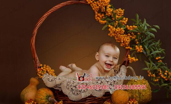 عکس اتلیه کودک پاییزی