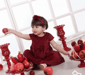 عکس آتلیه کودک یلدایی