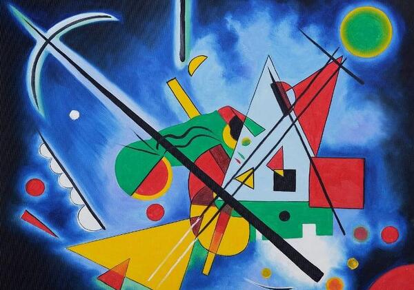عکس نقاشی مدرن اثر واسیلی کاندینسکی