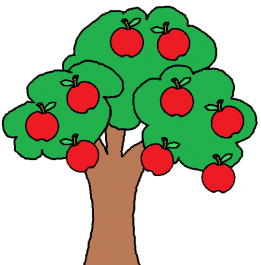 عکس نقاشی کودکانه درخت
