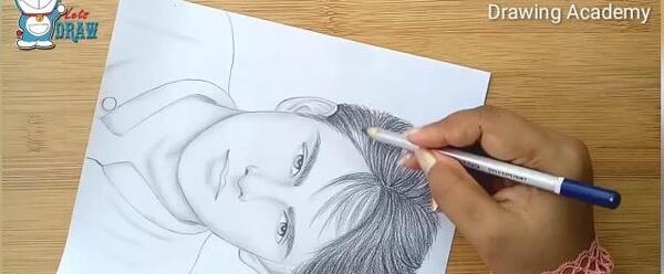عکس نقاشی صورت مرد