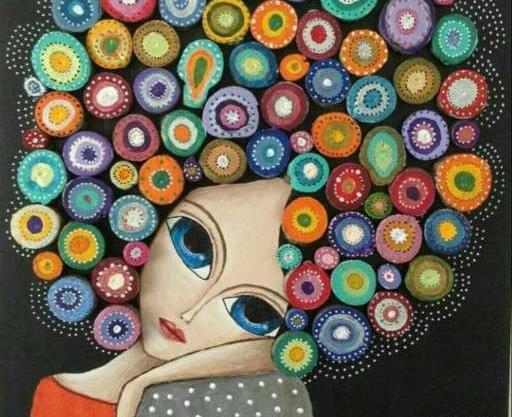 عکس نقاشی مدرن روی بوم