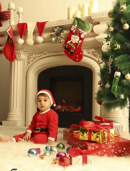 عکس آتلیه کودک کریسمس